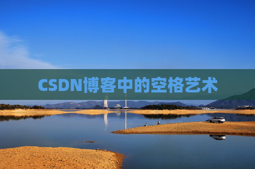 CSDN博客中的空格艺术
